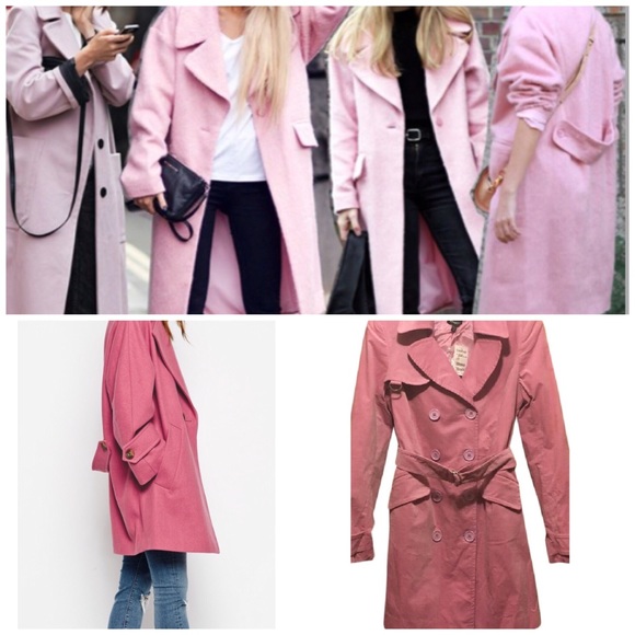 Jackets & Blazers - Pink Bebe pea Coat